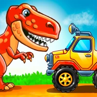 Çocuk araba oyunları Dinozor