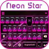 Neon Star Kika Keyboard Theme